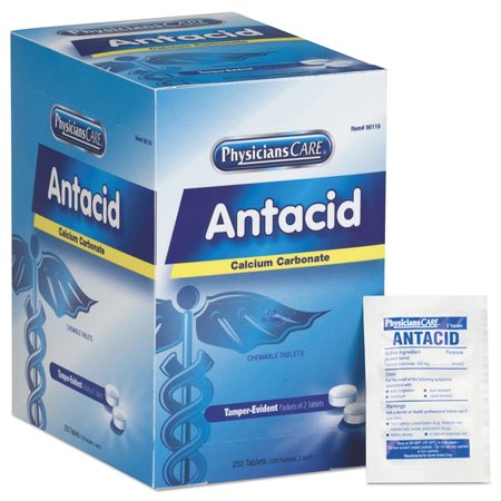 First Aid Only Over the Counter Antacid Medications for First Aid Cabinet, PK250 90110